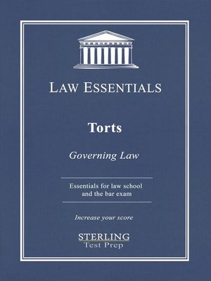 cover image of Torts, Law Essentials